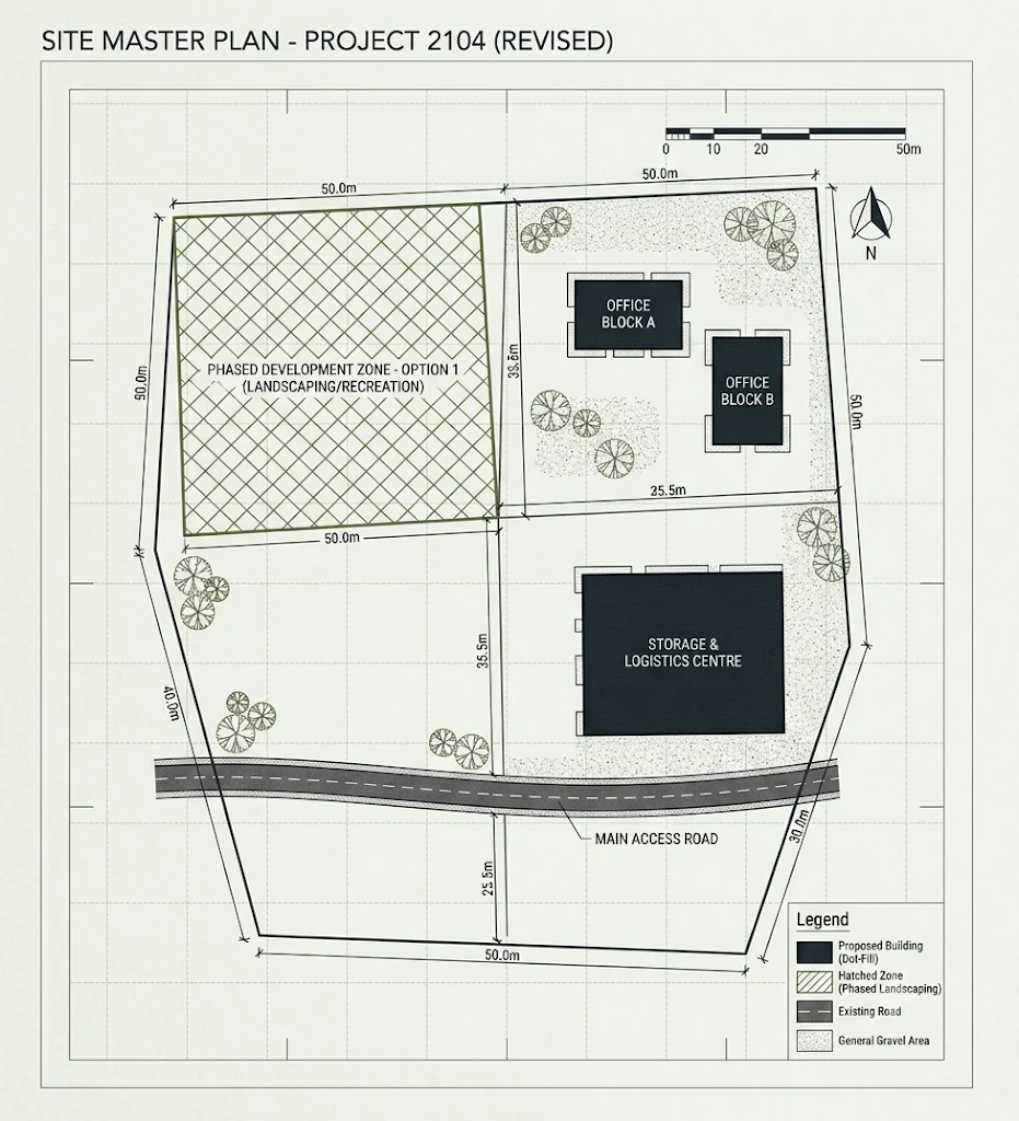 Illustrative site master plan drawing